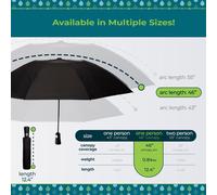 TZF-InBrella \u2013 Parapluie pliable avec technologie de fermeture automatique, protection améliorée contre les intempéries, coupe-vent et design compact pour voyage, jardin de fleurs, taille unique