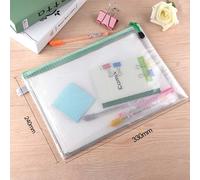 Tzf-Kuuqa A4 Zip Document Dossier Pochette En Plastique Zip Portefeuilles Dossiers Mesh Documents Sacs Pour L'organisation Du Papier De Stockage De Fichiers, Set De 5