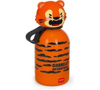 Tzf-Legami - Bouteille D'eau Pour Enfants Hot&cold Bff, Tiger, Double Couche En Acier Inoxydable 18/8 Avec Fermeture Hermétique, Garde Le Chaud Pendant 12 H Et Le Froid Pendant 24 H, Capacité 310 Ml
