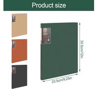Tzf-Livre De Présentation A4 Pp, 30 Pochettes, Protège-Documents, Dossier Projekt, Display Book Pour Bureaux, Domicile, École, Rapport, Brochures, Fichier (Brun)