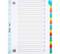 Tzf-Oxford Intercalaires Alphabetiques 26 Positions Format A4+ Carte Blanche 170g (Lot De 3)