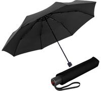 Tzf-Parapluie De Poche A.050 Medium Manual - Compact Et Résistant Aux Tempêtes - Stable - Coupe-Vent - Noir