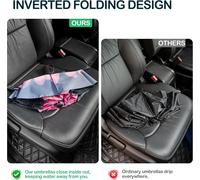 Tzf-Parapluie De Voyage Pliable À Fermeture Inversée Et Coupe-Vent \U2013 Compact Et Portable Pour Un Transport Facile Avec Ouverture Et Fermeture Automatique \U2013 Pour Homme Et Femme