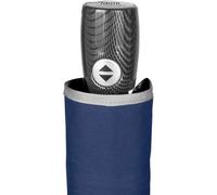 Tzf-Parapluie Pliant Bleu Réfléchissant Homme Femme Ultra-Lèger Compact Résistant Au Vent - Parapluie De Poche Uni En Fibre De Verre Ouverture Manuelle (Super Mini)