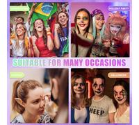 Tzf-Peinture Corporelle ¿ 15 Couleurs Avec 12 Pinceaux & 6 Pochoirs De Maquillage (41 Motifs) ¿ Kit De Body Painting Pour Fêtes, Carnaval, Halloween, Cosplay