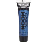 Tzf-- Peinture De Maquillage Métallique Pour Le Visage Et Le Corps - 12ml - Créez Des Motifs De Maquillage Métallique Fascinants Pour Visage! - Inclut: Bleu