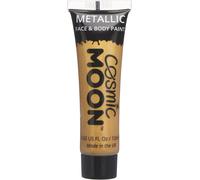 Tzf-- Peinture De Maquillage Métallique Pour Le Visage Et Le Corps - 12ml - Créez Des Motifs De Maquillage Métallique Fascinants Pour Visage! - Inclut: Or