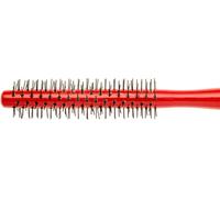 Tzf-Petite Brosse Coiffante À Tête Radiale. Brosse À Cheveux En Bois Naturel Au Fini Rouge Brillant. Idéal Pour Coiffer Ou Ajouter Du Volume Lors Du Brushing Pour Cheveux Fins Ou Normaux.