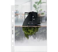 Tzf-Pochettes A5, Lot De 25, Bande Plastique Perforée, Surface Mate Gaufrée, Épaisseur 100 Microns, 100% Recyclable, Écologique, Recycle, Transparent, 40020003