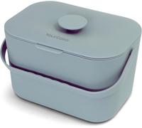 Tzf-Poubelle Bio De Cuisine 5 L - Seau À Compost Pour Déchets Biologiques Quotidiens - Passe Au Lave-Vaisselle - Anti-Odeurs Avec Tamis Et Poignée Ergonomique - Petite Poubelle Bio (Menthe)