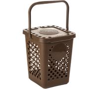 Tzf-Poubelle Différenciée Pour Collecte Humide 10 L, Poubelle Perforée, Marron