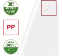 Tzf-Quality, Pochettes Plastique Perforées A3 Paysage, Matière Grainée Mate Transparente, Ouverture Sur Le Haut, Polypropylène 85 Microns, Lot De 50, 55230