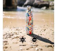 Tzf-Qwetch - Bouteille Isotherme Granite Kaki 1l - Gourde Nomade Inox - 24h Froid Et 12h Chaud - Etanche, Sans Bpa & Réutilisable - Gourde Isotherme Pour Sport, Voyage, Bureau, Randonnée