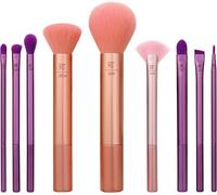 Tzf-Real Techniques Insta Artist Brush Kit, Face, Cheek & Eye Brush Set, Makeup Brush Kit, For Foundation, Blush, Bronzer, Concealer, & Eyeshadow, Professional Quality Makeup Tools, 9 Piece Set