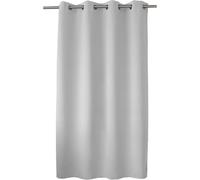 Tzf-Rideau Obscurcissant Avec ?Illets Argentés, Blanc Glacial (Gris Clair), 140x180cm, 100% Polyester, Tissu Certifié Oeko-Tex, Collection Réglisse