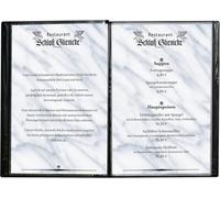 Tzf-Sigel Sm190 Lot De 10 Pochettes 2 Vues, Pour 21 X 29,7 Cm, En Plastique, Transparent