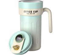 Tzf-Smart Coffee Travel Mugs, 650ml Tasse À Café En Acier Inoxydable 316 Isolée Sous Vide Indicateur De Température Led Ecran Tactile, Bouteille Scellée Smart Mug
