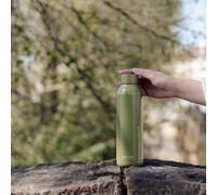 Tzf-Solid Olive Green Bouteille Thermos En Acier Inoxydable 630 Ml