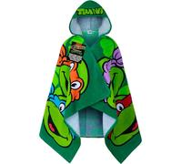 Tzf-Teenage Mutant Ninja Turtles Serviette De Bain Avec Capuche Peignoir De Bain Enfant Poncho De Bain Plage Piscine (Vert Teenage Mutant Ninja Turtles, 2-6 Ans)