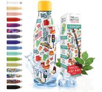 Tzf-The Steel Bottle - Bouteille Isotherme En Acier Inoxydable, Isolation Sous Vide À Double Paroi, Capacité 500 Ml, Fermeture Hermétique, Bouteille D'eau Portable (City - New York)