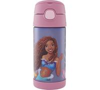 Tzf-Thermos Kids Funtainer Straw Bottle Disney Bouteille Isotherme Pour Enfant, 0,35 L, En Acier Inoxydable, Avec Paille, Passe Au Froid Pendant 12 H, Passe Au Lave-Vaisselle, Étanche, Sans Boissons