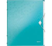 Tzf-Trieur A4, Contient Jusqu'à 200 Feuilles, Index Intégré À 6 Onglets, Fermeture Élastique, Menthe Métallisé, Wow, 46330051