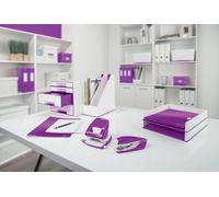 Tzf-Trieur A4, Contient Jusqu'à 200 Feuilles, Index Intégré À 6 Onglets, Fermeture Élastique, Violet Métallisé, Wow, 46330062