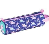 TZF-- Trousse Licorne - 22,5 x 7,5 cm - Motifs Arc-en-ciel et Licorne - Tissu Résistant - Idéale pour Accessoires Scolaires