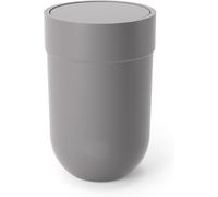Tzf-Umbra Waste Can Touch. Poubelle De Salle De Bain Touch, Couvercle Rotatif. Plastique Moulé. Coloris Gris. 5.9l. Dimension 19.1x26cm
