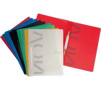 Tzf-Von 46792099 Lot De 10 Chemises A4 En Plastique Polypropylène Pour 100 Feuilles De Classeur Léger Avec Couverture Souple Pour L'école, L'étude Et La Maison Multicolore