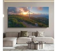 TZKBDMA Grande toile murale représentant un paysage, idéale pour décorer un salon, une chambre ou un bureau | Décoration murale contemporaine (40 x 70 cm/sans cadre)