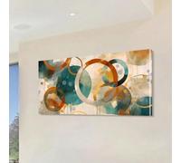 TZKBDMA Toiles imprimées aux motifs géométriques abstraits et colorés - Décoration murale moderne d'inspiration nordique pour salon et chambre (55 x 110 cm/Sans cadre)