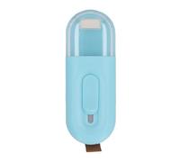 TZLMWDFRWG Mini Scelleuse de Sacs, Double Fonctionnalité, Scelleuse de Sacs À Copeaux Portative Avec Coupeur pour Sacs de Collation en Plastique (Bleue)