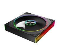 TZMRIT 140mm RGB Fan Reverse,Transwarp14 Reverse Flow ARGB Fan 140mm,Suitable for mounting on the bottom or back of the chassis (BK)