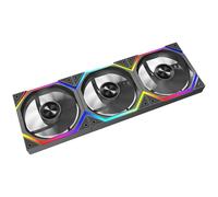 TZMRIT Build Blocks UNI FAN - ARGB Fan - Daisy Chain Design - One Cable Connection - PC Fan 120 mm - RGB Fan 120 mm - Case Fan 120 mm (Black, Reverse Flow)