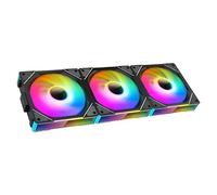 TZMRIT Interstellar-V1 Daisy Chain RGB UNI Ventilateur PC 120mm 3 Pièces 2000RPM/58.36CFM Miroir infini 5V3PIN ARGB et 12V4PIN PWM Ventilateur Noir