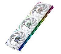 TZMRIT Interstellar-V2SE-Ultra 120mm PC Fan, ARGB PWM 2000RPM / 55CFM Airflow, Forward and Reverse Blade Design, Precision HDB Bearing, High Performance Unit PC Fan, Modular Daisy Chain (WH)