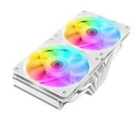 TZMRIT JiuShark JF13K Diamond Top-Down CPU Cooler, 250 W TDP, Double 1800 RPM 64.51CFM 1.71 mmH2O 15 mm Fan, for AM4/AM5, for LGA1200/115X/1700 (WH)