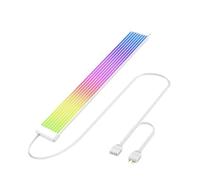 TZMRIT PC Cable Rgb, ARGB PSU Cable Cover Cable Extension, RGB Power Extension Cable Cover Kit for Motherboard and GPU PC Cable Parts Decoration (8PIN WH)