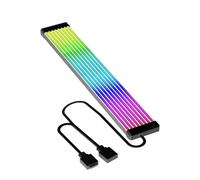 TZMRIT PC Cable Rgb, ARGB PSU Cable Cover Cable Extension, RGB Power Extension Cable Cover Kit for Motherboard and GPU PC Cable Parts Decoration (8PIN BK)