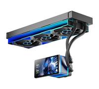 TZMRIT PF360 Aio Refroidissement à l'eau 360 mm avec écran LCD magnétique 5,5", miroir infini ARGB tout-en-un 2000 tr/min PWM, pour AM4/AM5 & Intel LGA1851/1700 (Noir)