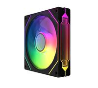 TZMRIT Prism 4 Pro Reverse Flow RGB Fan 120mm Black,120mm ARGB Fan,5V 3PIN Motherboard Synchronizable 4PIN Mirror PWM Fan