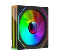 TZMRIT Prism 4MAX 120 mm Infinite Mirror ARGB PC Fan with PWM Control and ARGB Effect (BK, Reverse Flow)