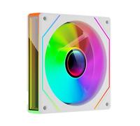 TZMRIT Prism 4MAX 120 mm Infinite Mirror ARGB PC Fan with PWM Control and ARGB Effect (WH, Reverse Flow)