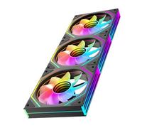 TZMRIT Prism 4Ultra/Prism 4RSUltra RGB PC Fan 120MM Housing Fan 1/3Piece [Infinity Mirror] [1850±10% RPM] 5V3PIN ARGB and 12V4PIN PWM Fan (3, BK RF, 4Ultra)