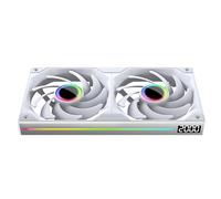 TZMRIT ST-ALL-IN-ONE ARGB PC Fan,Single Frame Fan Unit with Speed Display (2, WH, AL)