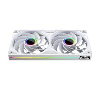 TZMRIT ST-ALL-IN-ONE ARGB PC Fan,Single Frame Fan Unit with Speed Display (2, WH RF, AL)
