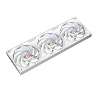 TZMRIT ST-Lite All-in-One PC Fan, Single Frame Fan Unit with 3 x 120 mm PWM Fans, 2300 RPM/66.6CFM/2.77 mmH2O (White Reverse Blade)
