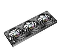 TZMRIT ST-Lite All-in-One PC Fan, Single Frame Fan Unit with 3 x 120 mm PWM Fans, 2300 RPM/66.6CFM/2.77 mmH2O (Black)