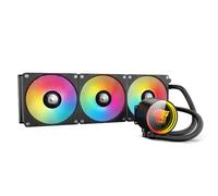 TZMRIT TK1 Coloured Light Aio Water Cooling CPU Cooler 800-1800RPM PWM Fan for LGA115X/1200/1700/1366/2011/2066, for FM2/FM2+/AM3+/AM4/AM5 (360BK)